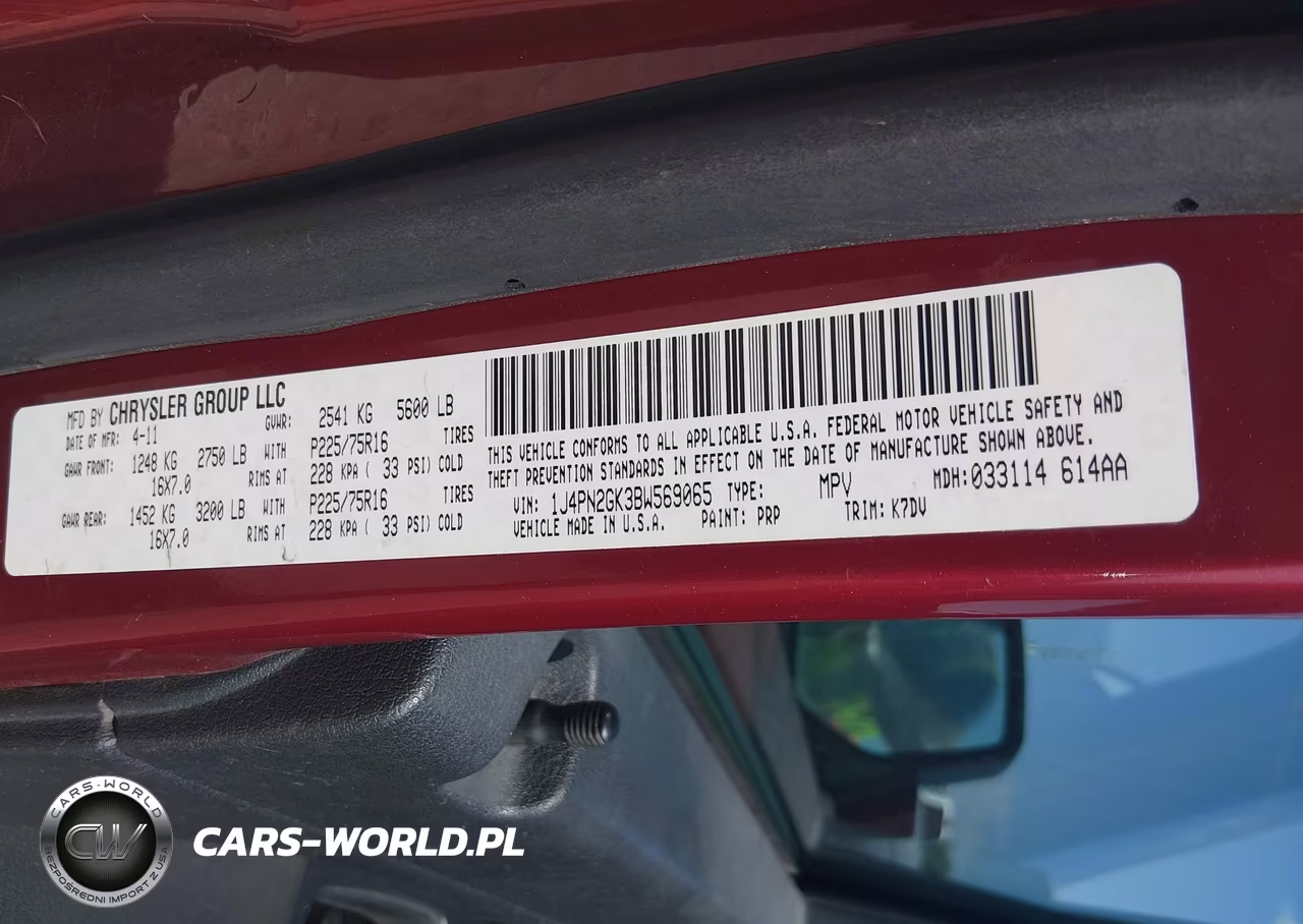 2011 Jeep Liberty Sport VIN:1J4PN2GK3BW569065 - 9