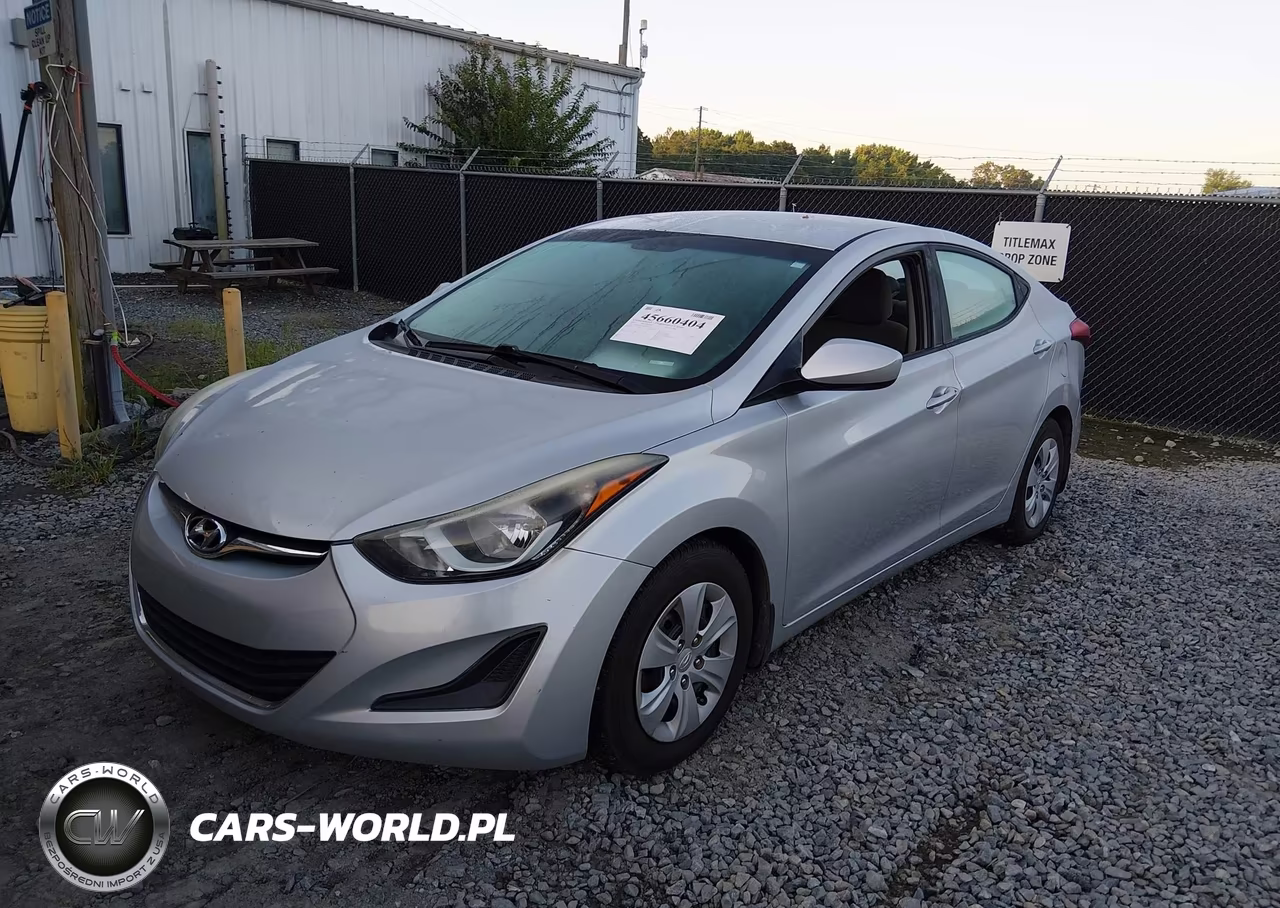 2016 Hyundai Elantra Se VIN:5NPDH4AE8GH795226 - 2
