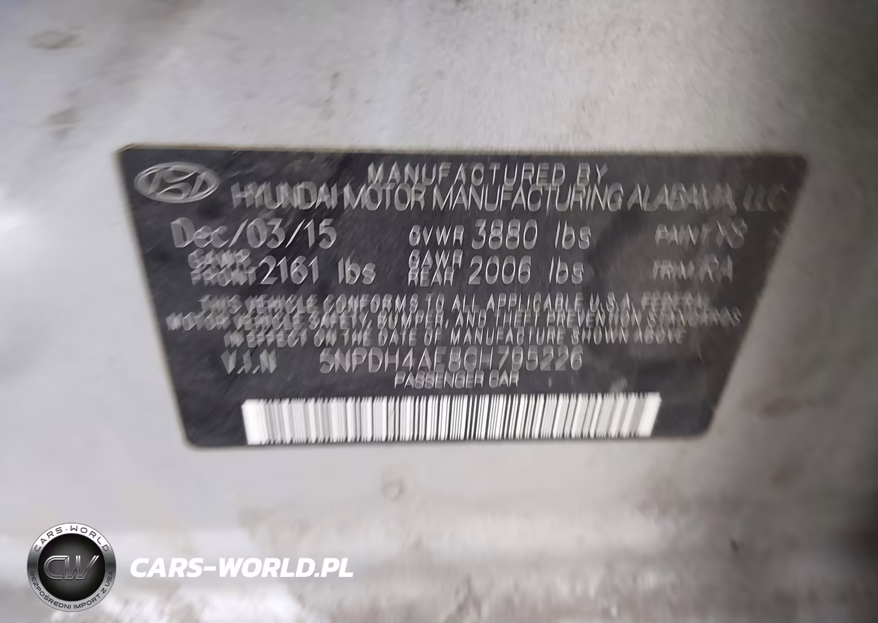 2016 Hyundai Elantra Se VIN:5NPDH4AE8GH795226 - 9