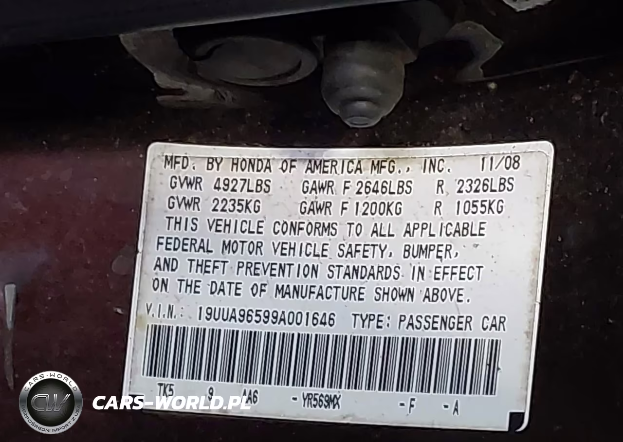 2009 Acura Tl 3.7 VIN:19UUA96599A001646 - 9