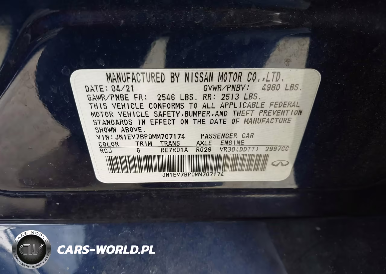 2021 Infiniti Q50 Luxe VIN:JN1EV7BP0MM707174 - 9