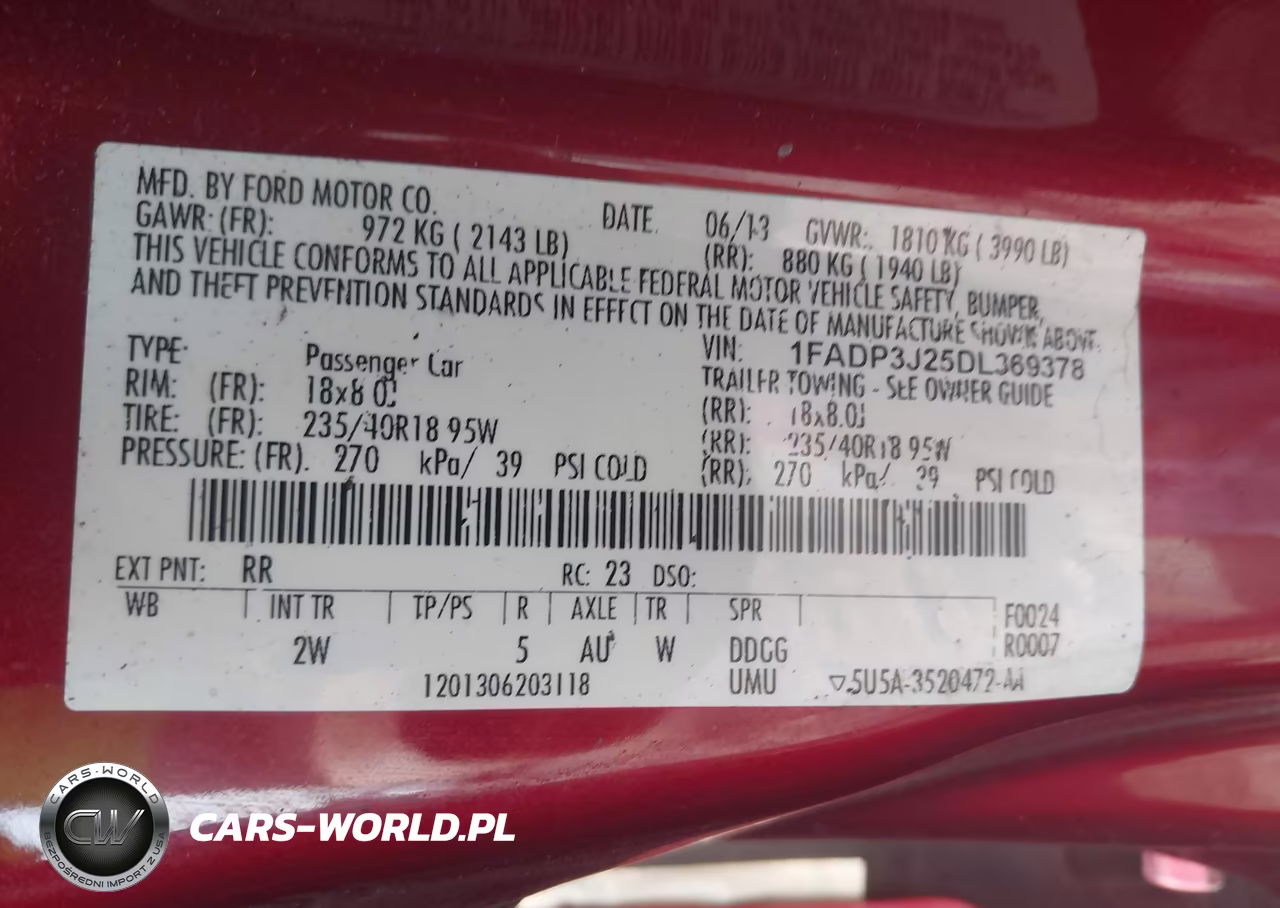 2013 Ford Focus Titanium VIN:1FADP3J25DL369378 - 9