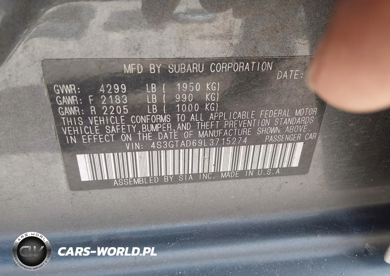 2020 Subaru Impreza Premium 5-Door VIN:4S3GTAD69L3715274 - 9