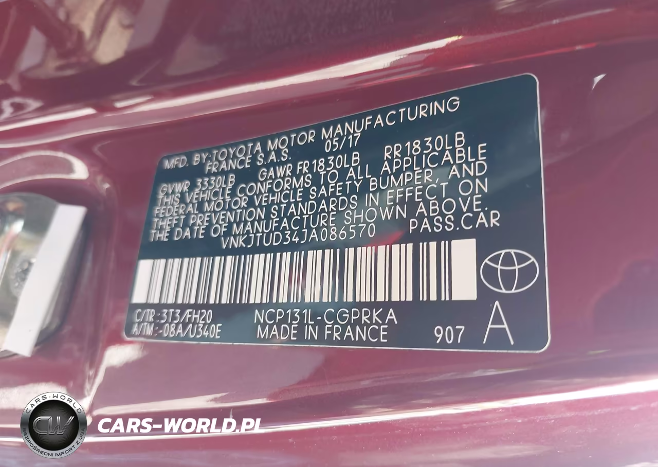 2018 Toyota Yaris L VIN:VNKJTUD34JA086570 - 9