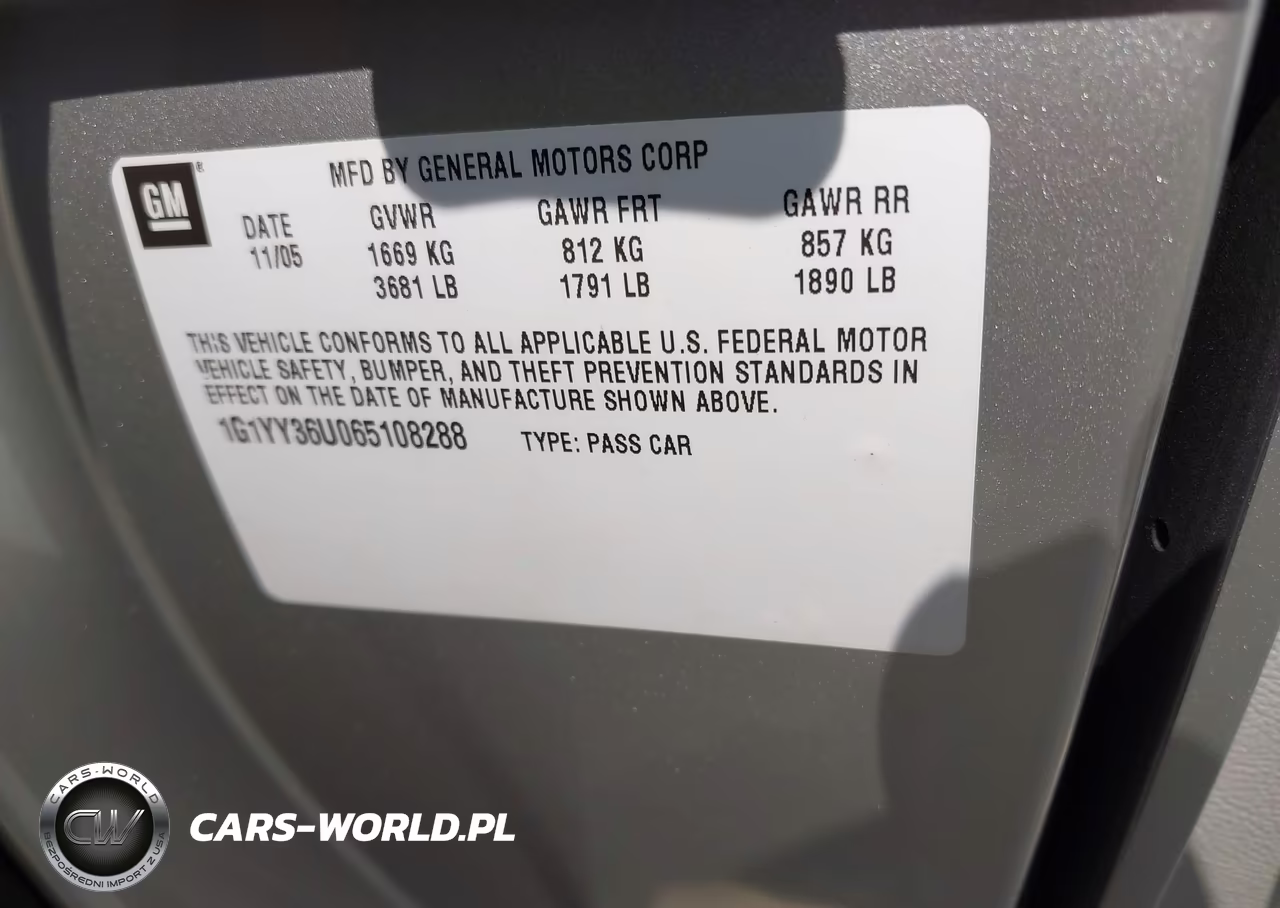 2006 Chevrolet Corvette VIN:1G1YY36U065108288 - 9