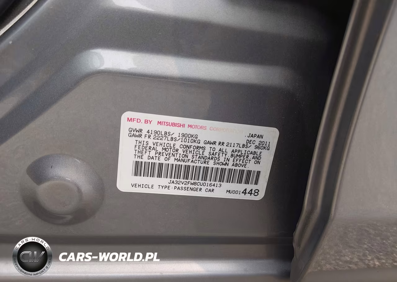 2012 Mitsubishi Lancer Se VIN:JA32V2FW8CU016413 - 9