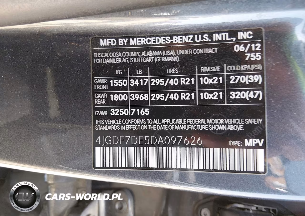 2013 Mercedes-Benz Gl 550 4Matic VIN:4JGDF7DE5DA097626 - 9
