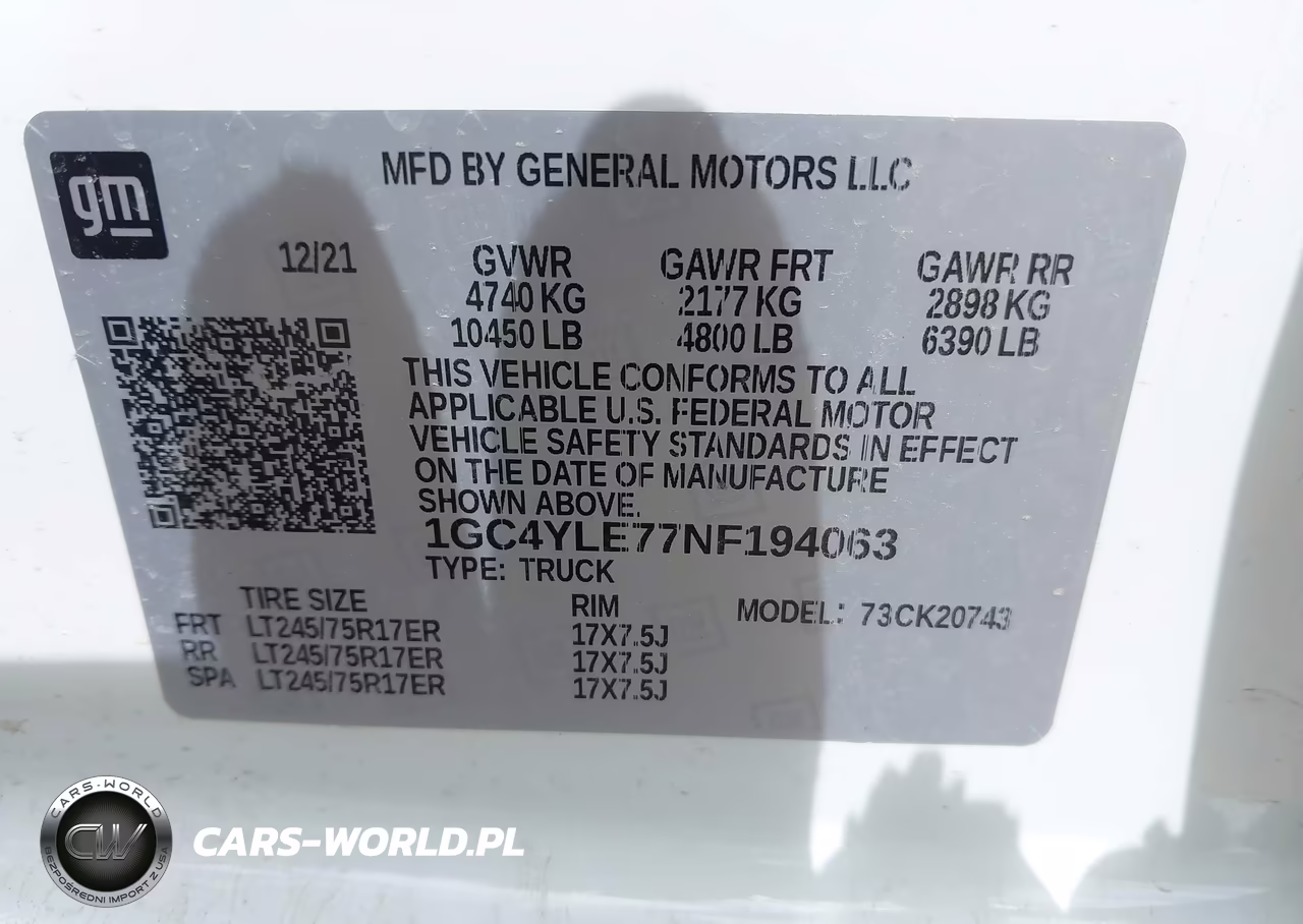 2022 Chevrolet Silverado 2500Hd 4Wd Standard Bed Wt VIN:1GC4YLE77NF194063 - 8