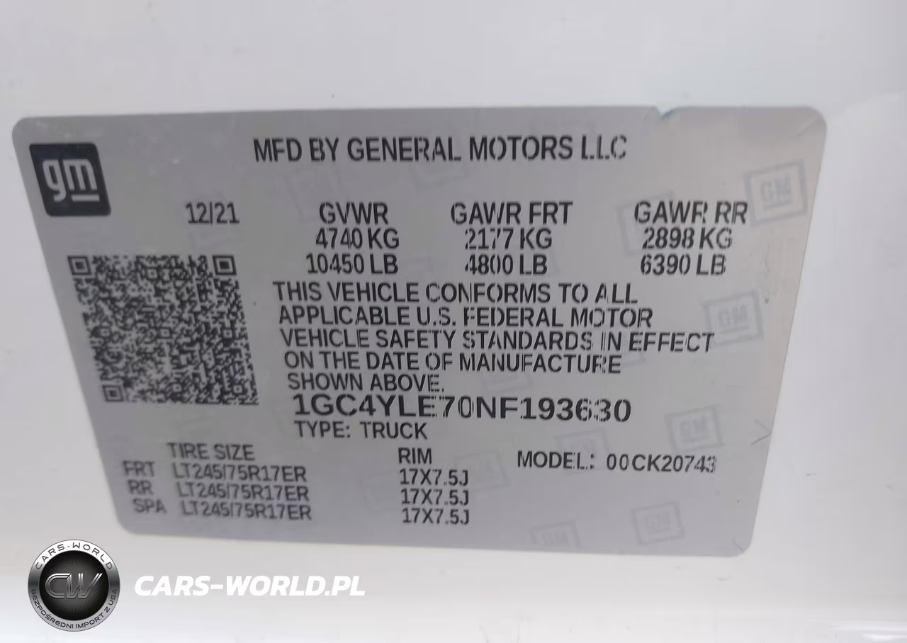 2022 Chevrolet Silverado 2500Hd 4Wd Standard Bed Wt VIN:1GC4YLE70NF193630 - 8
