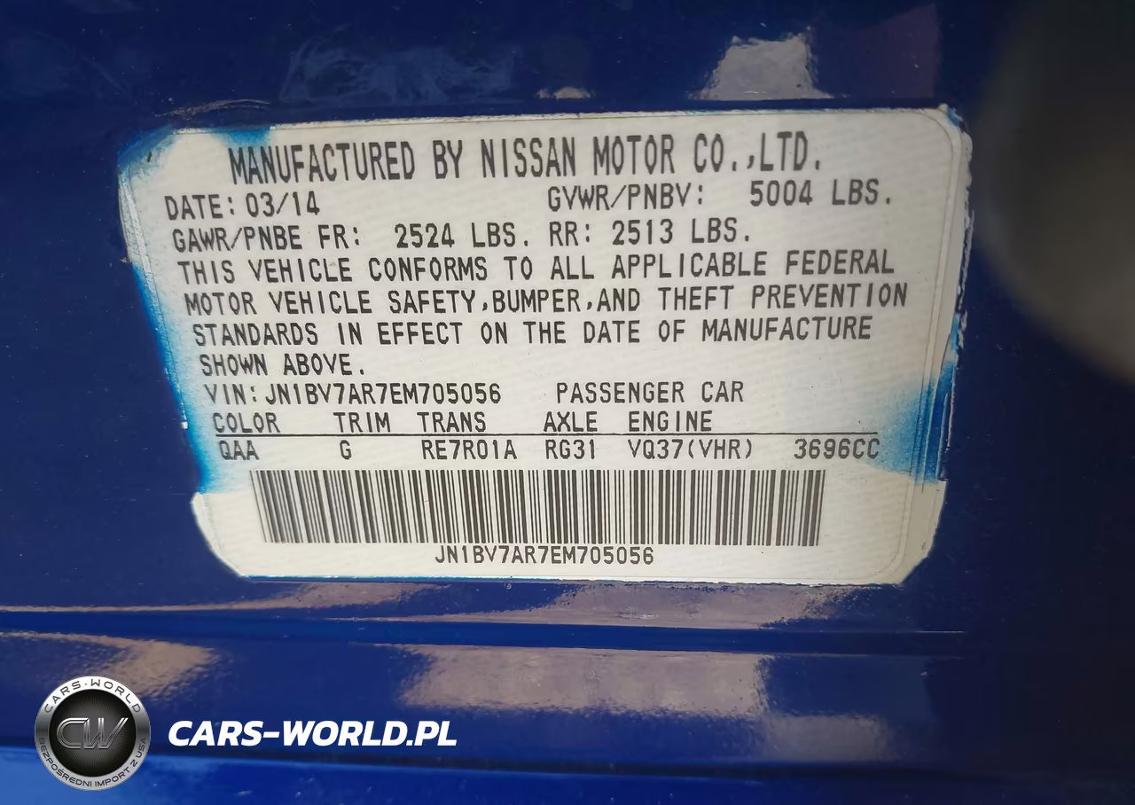 2014 Infiniti Q50 Premium VIN:JN1BV7AR7EM705056 - 9
