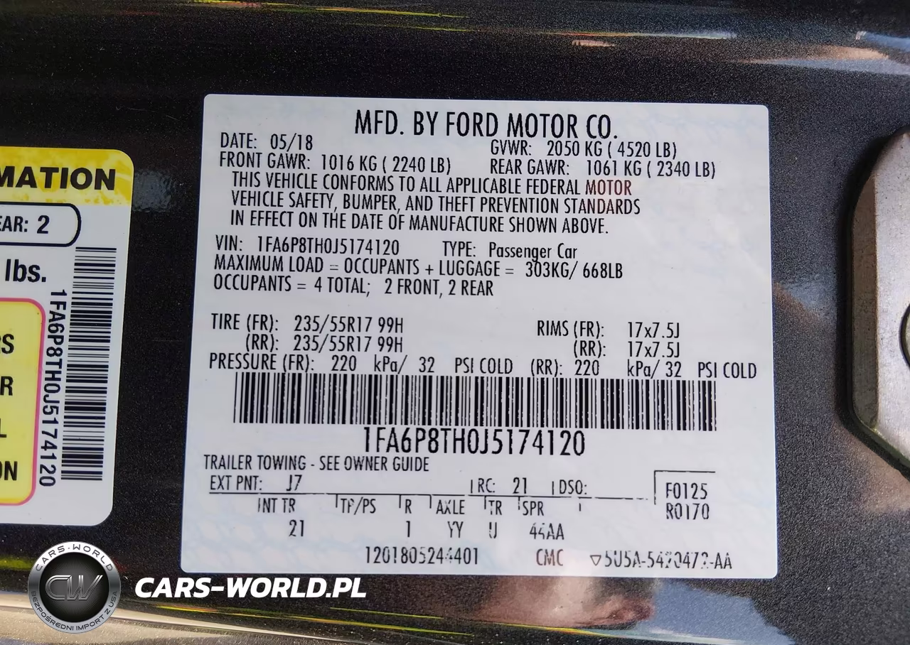 2018 Ford Mustang Ecoboost VIN:1FA6P8TH0J5174120 - 9