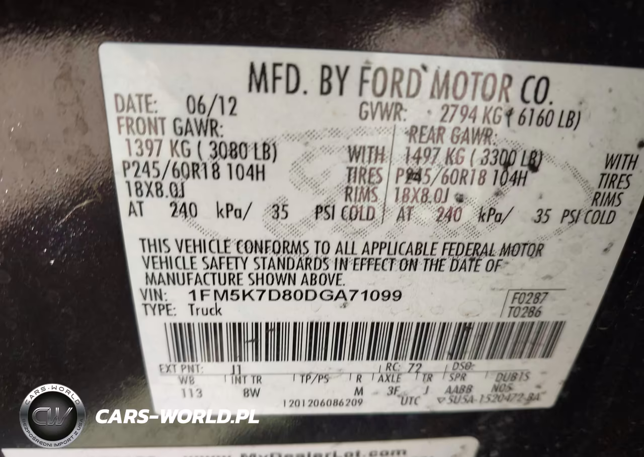 2013 Ford Explorer Xlt VIN:1FM5K7D80DGA71099 - 9