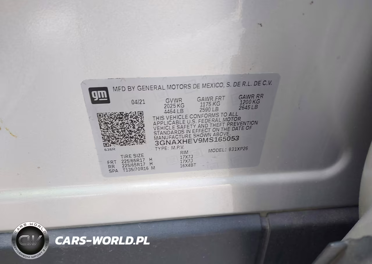 2021 Chevrolet Equinox Fwd Ls VIN:3GNAXHEV9MS165053 - 9