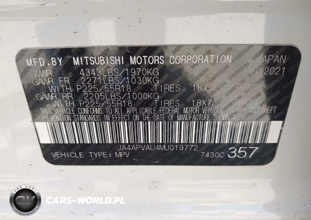 2021 Mitsubishi Outlander Sport 2.0 Se 2Wd VIN:JA4APVAU4MU019772 - 9