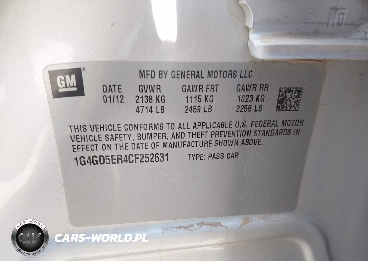 2012 Buick Lacrosse Premium 1 Group VIN:1G4GD5ER4CF252631 - 9