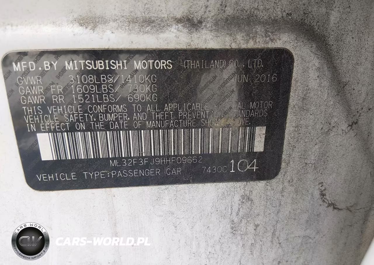 2017 Mitsubishi Mirage G4 Es VIN:ML32F3FJ9HHF09662 - 9