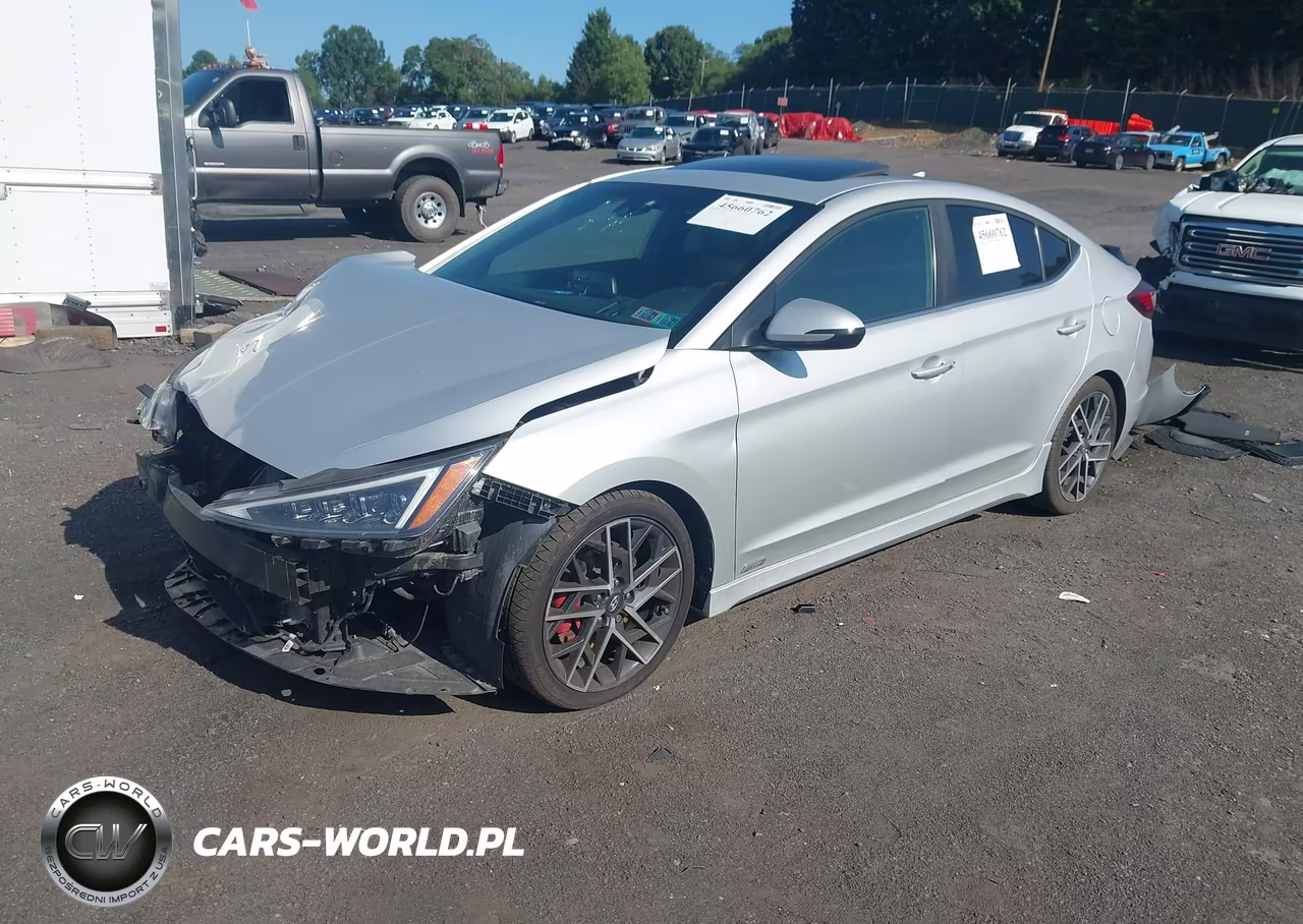 2019 Hyundai Elantra Sport VIN:KMHD04LB4KU887308 - 2