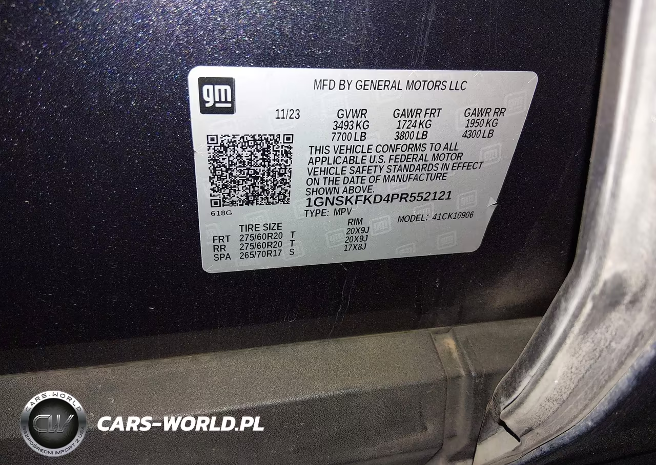 2023 Chevrolet Suburban 4Wd Premier VIN:1GNSKFKD4PR552121 - 9