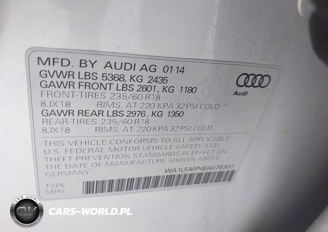 2014 Audi Q5 2.0T Premium VIN:WA1LFAFP4EA078301 - 9