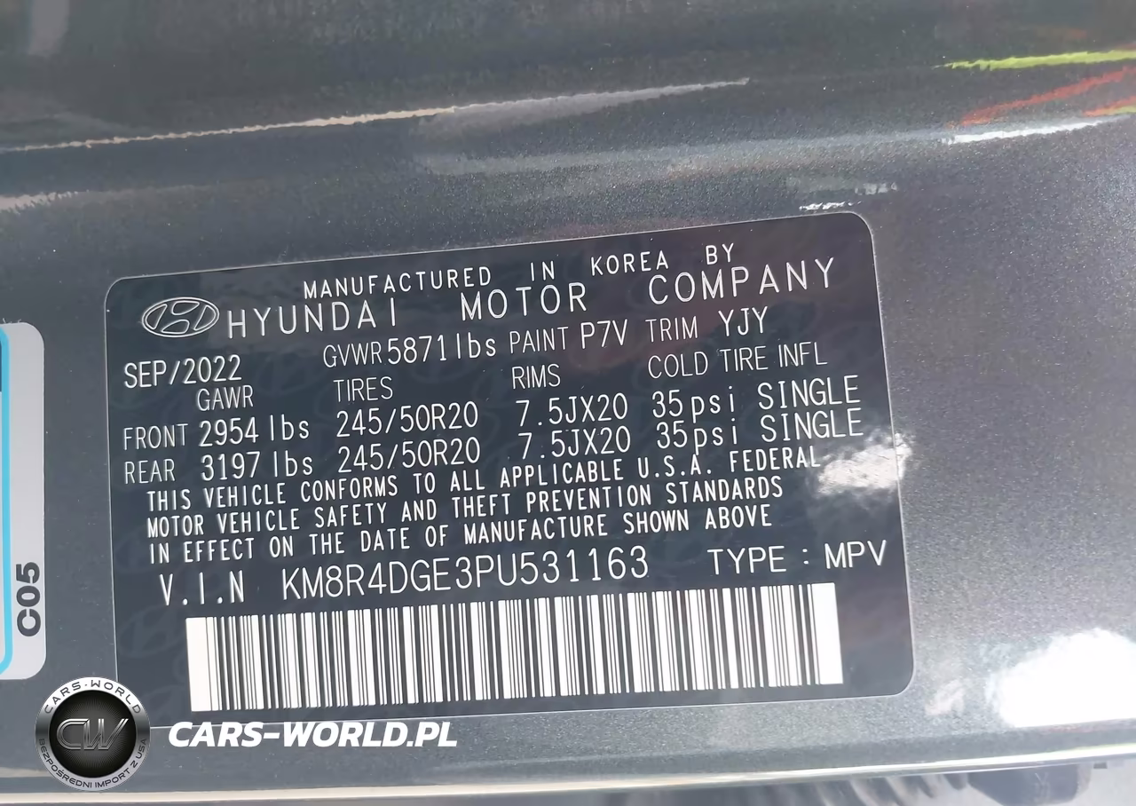 2023 Hyundai Palisade Sel VIN:KM8R4DGE3PU531163 - 9