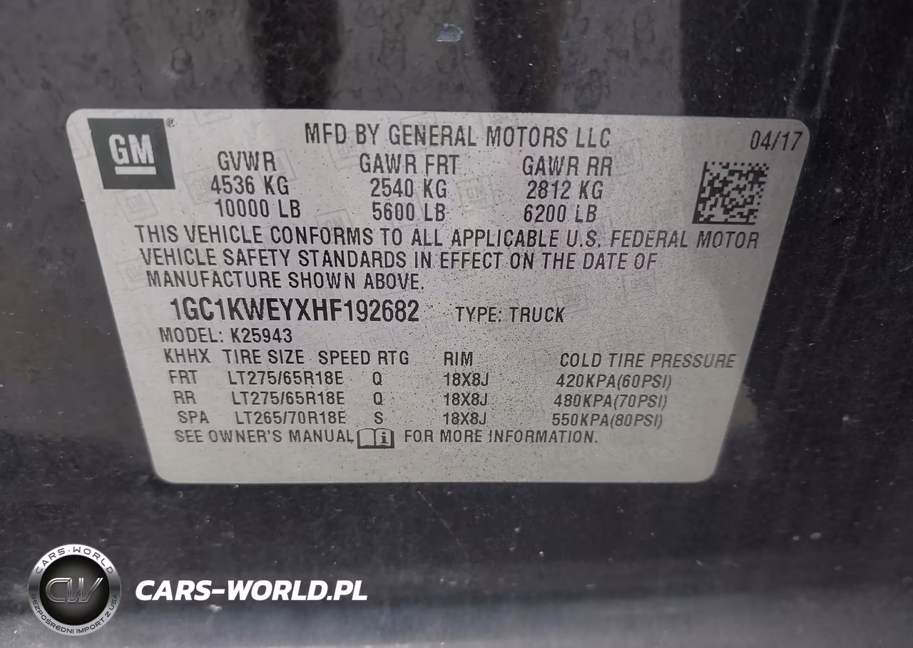 2017 Chevrolet Silverado 2500Hd Ltz VIN:1GC1KWEYXHF192682 - 9