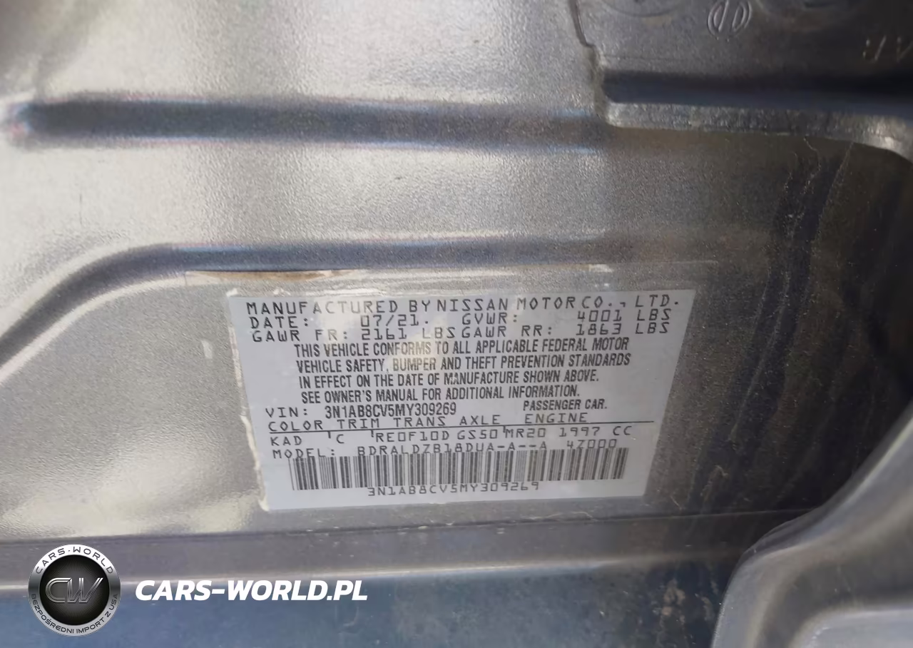2021 Nissan Sentra Sv Xtronic Cvt VIN:3N1AB8CV5MY309269 - 9
