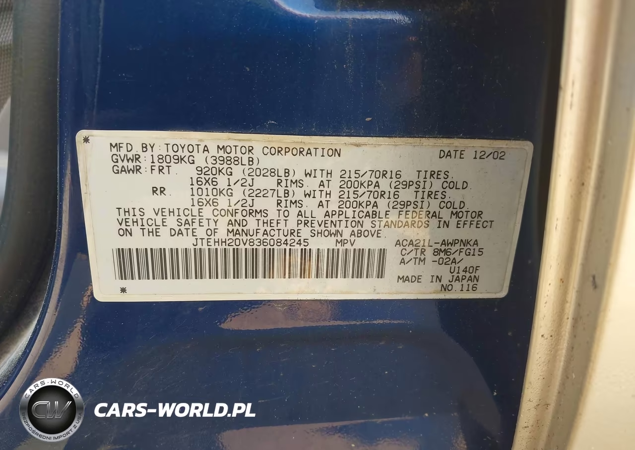 2003 Toyota Rav4 VIN:JTEHH20V836084245 - 8