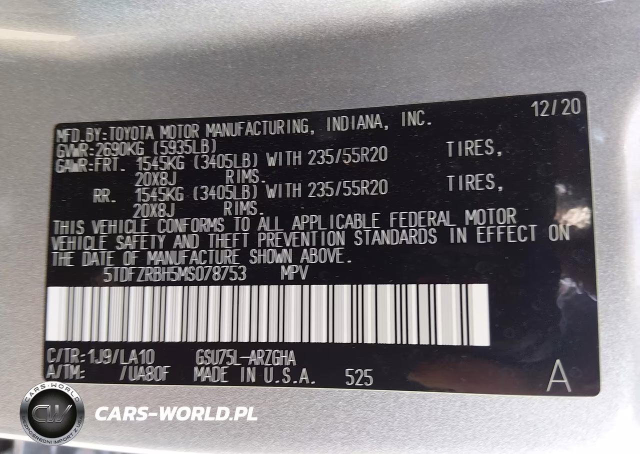 2021 Toyota Highlander Platinum VIN:5TDFZRBH5MS078753 - 9