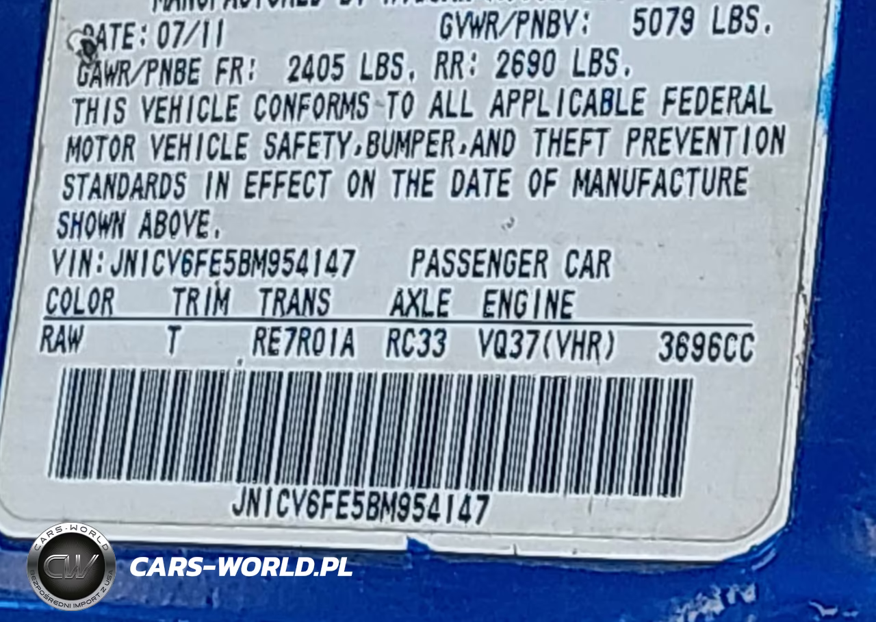 2011 Infiniti G37 VIN:JN1CV6FE5BM954147 - 9