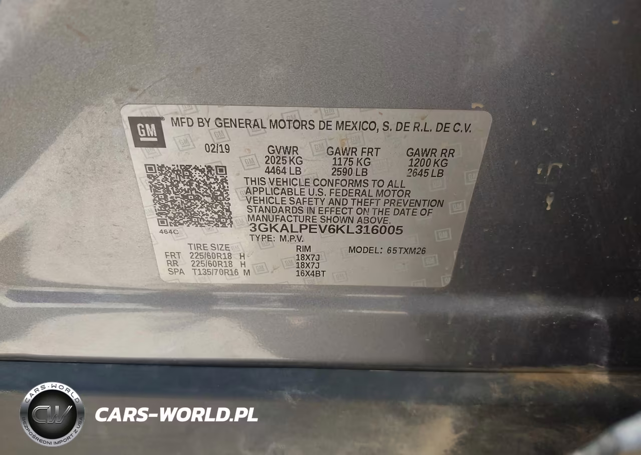 2019 GMC Terrain Slt VIN:3GKALPEV6KL316005 - 9