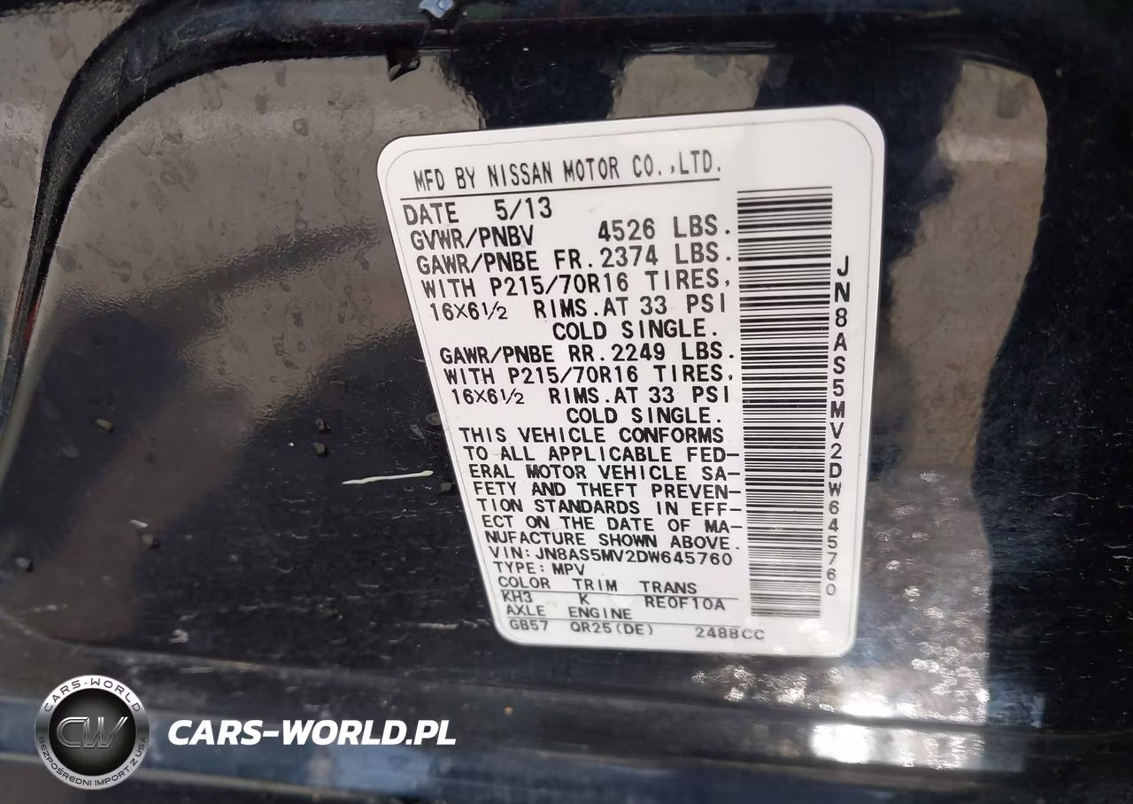 2013 Nissan Rogue S VIN:JN8AS5MV2DW645760 - 9