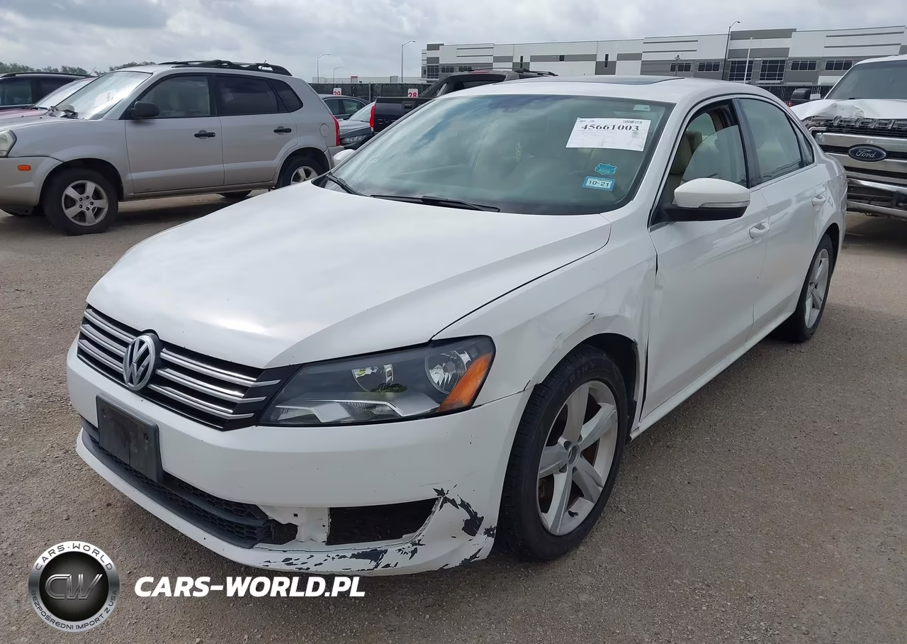 2013 Volkswagen Passat 2.5L Se VIN:1VWBH7A38DC007301 - 2