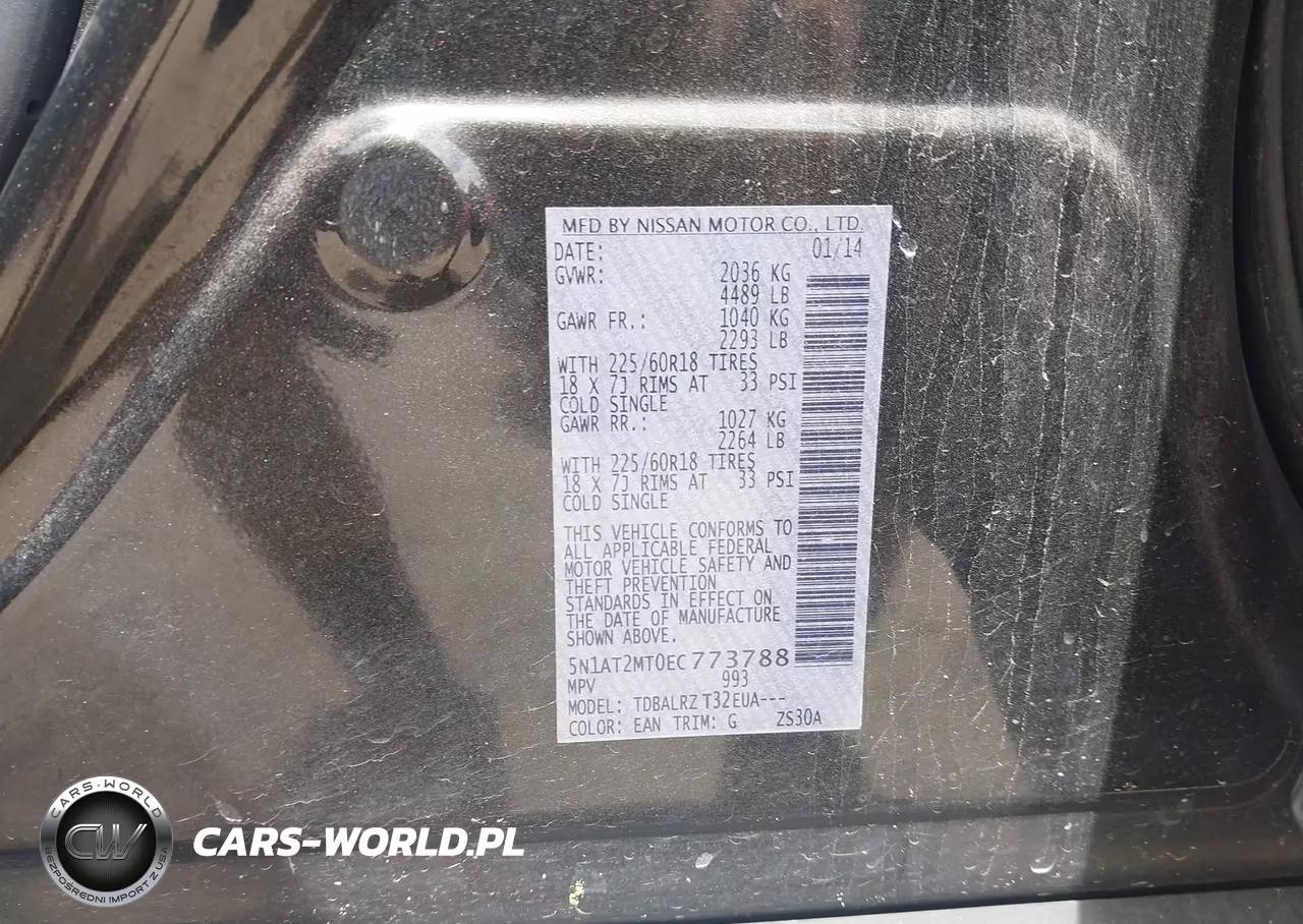 2014 Nissan Rogue Sl VIN:5N1AT2MT0EC773788 - 9