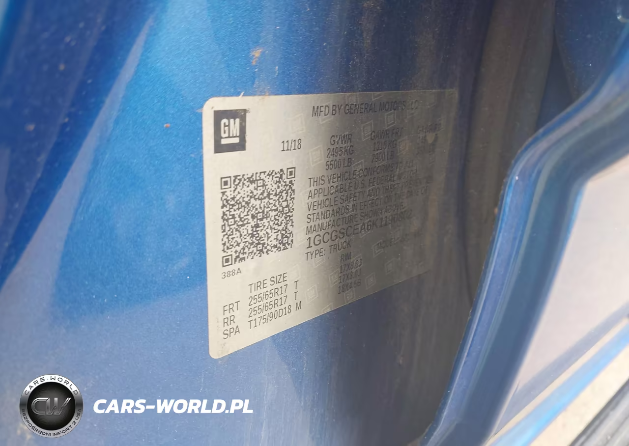 2019 Chevrolet Colorado Lt VIN:1GCGSCEA6K1190802 - 7