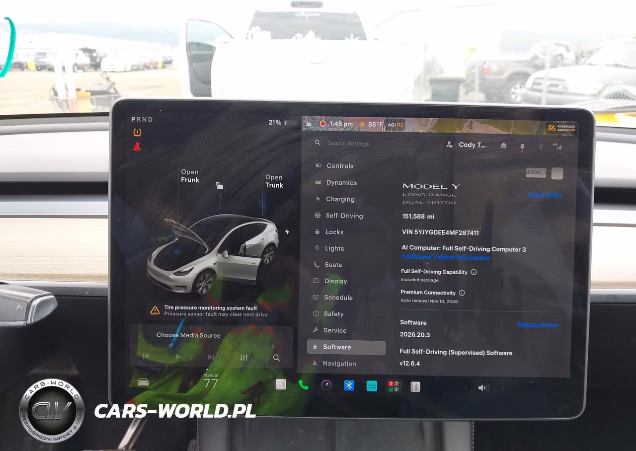 2021 Tesla Model Y Long Range Dual Motor All-Wheel Drive VIN:5YJYGDEE4MF287411 - 18