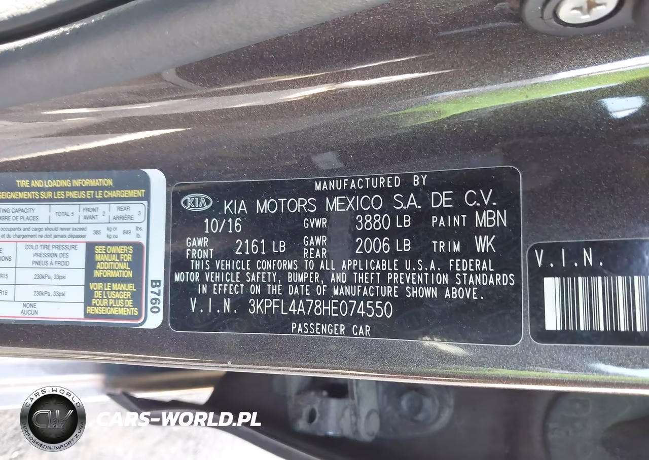 2017 Kia Forte Lx VIN:3KPFL4A78HE074550 - 9