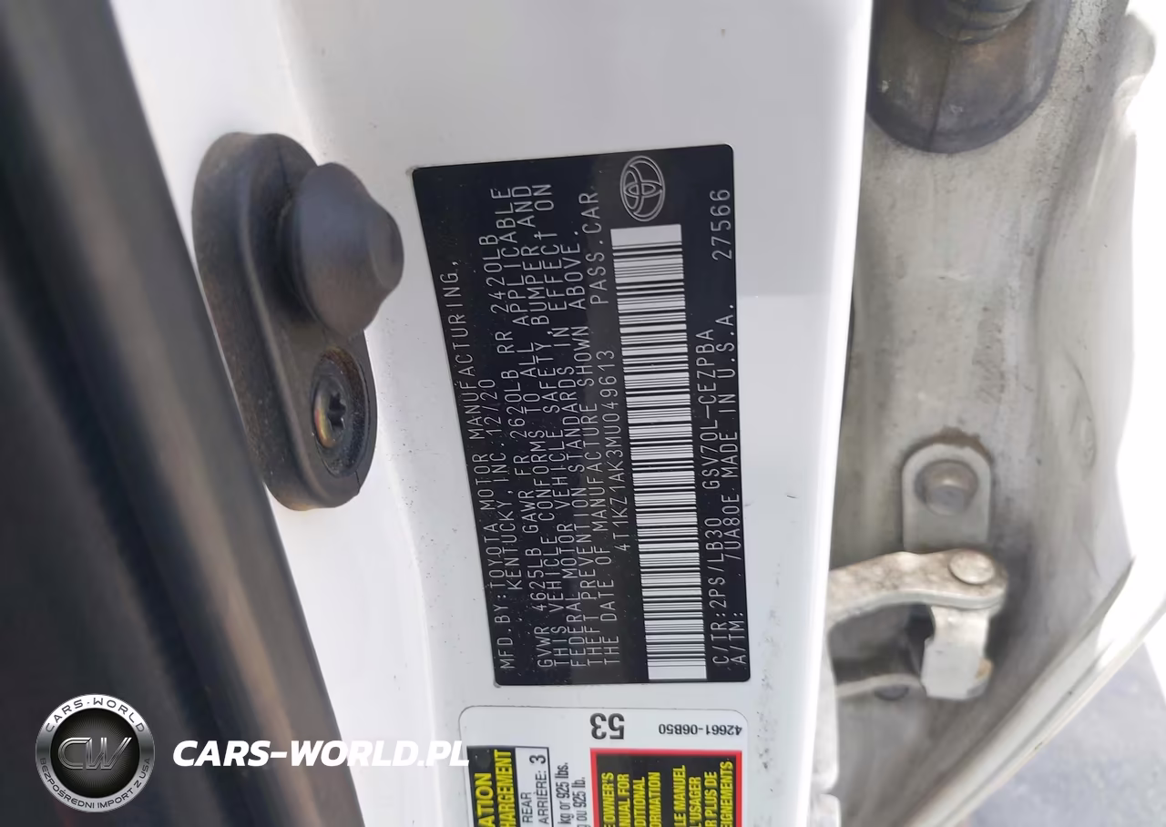 2021 Toyota Camry Xse V6 VIN:4T1KZ1AK3MU049613 - 9