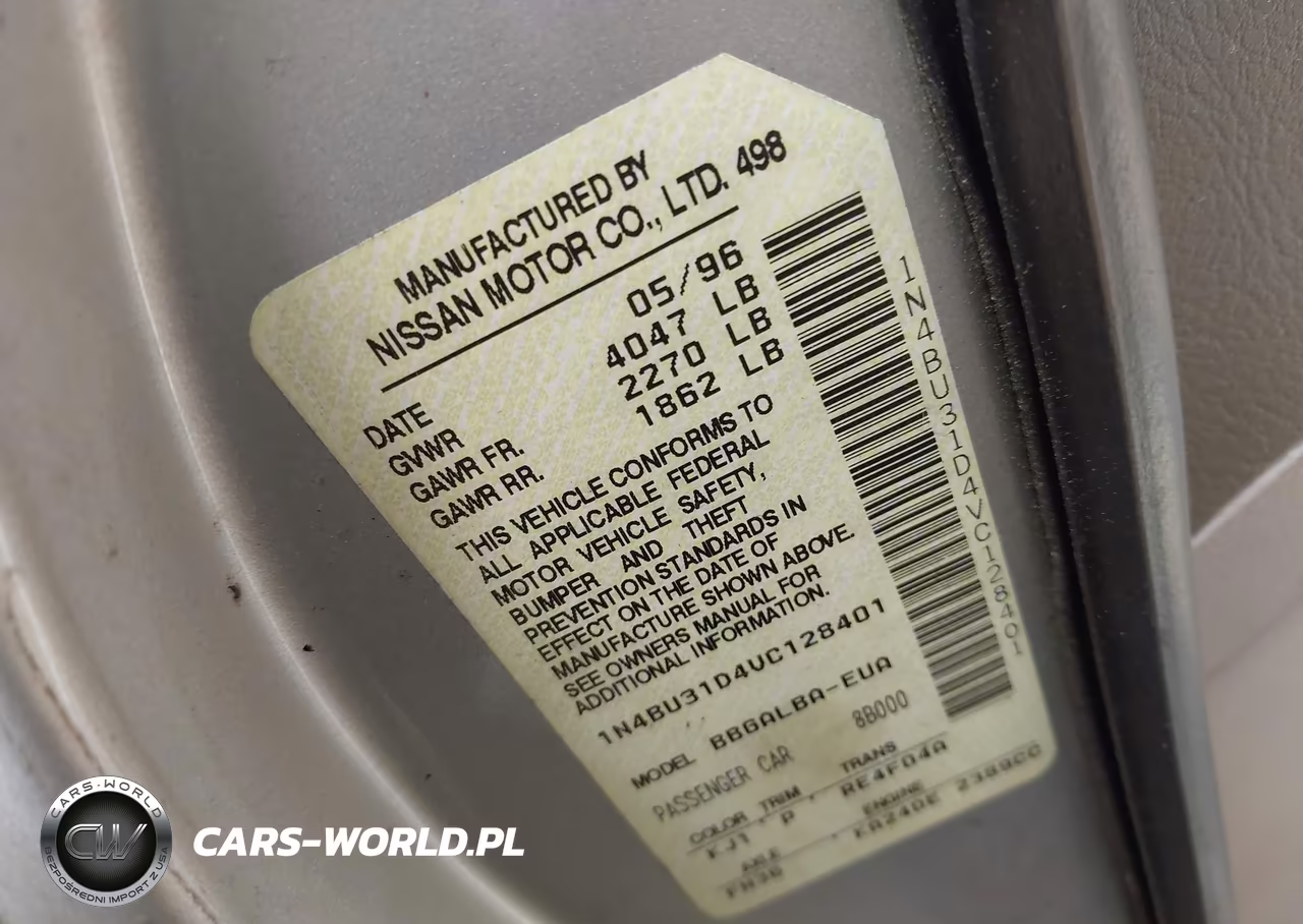 1997 Nissan Altima Gle-Gxe-Se-Xe VIN:1N4BU31D4VC128401 - 9