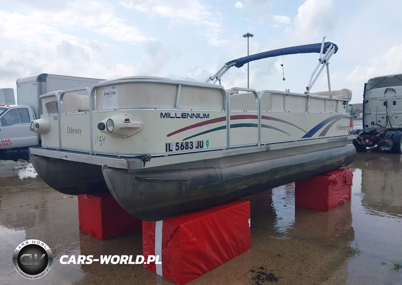 2003 Odyssey Millenium Pontoon Boat VIN:00000FRUA6819H203 - 2