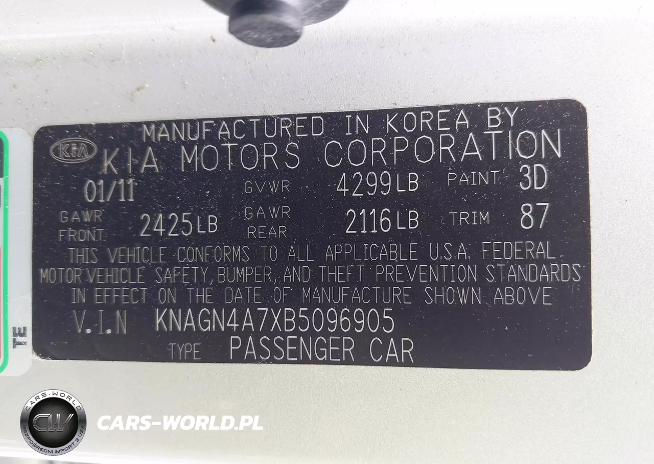 2011 Kia Optima Ex VIN:KNAGN4A7XB5096905 - 9