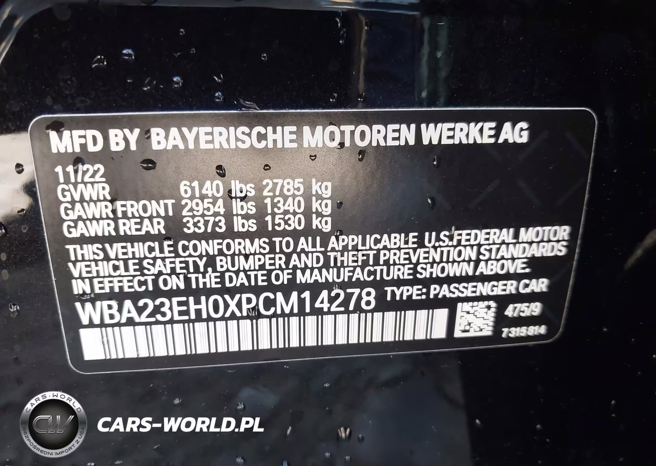 2023 BMW 740 I VIN:WBA23EH0XPCM14278 - 9