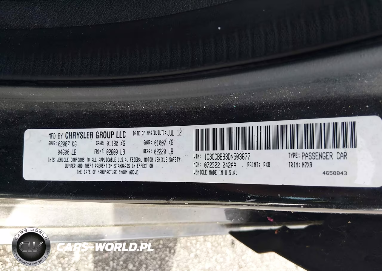 2013 Chrysler 200 Touring VIN:1C3CCBBB3DN503677 - 9