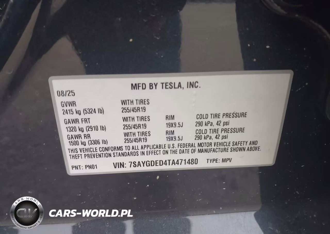 2026 Tesla Model Y Premium Rear-Wheel Drive-Rear-Wheel Drive VIN:7SAYGDED4TA471480 - 9