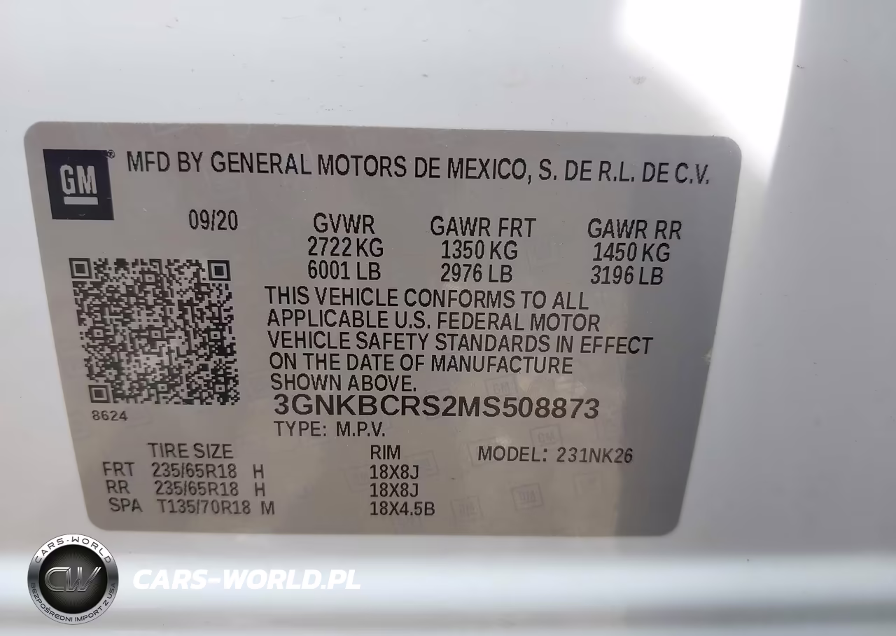 2021 Chevrolet Blazer Fwd 2Lt VIN:3GNKBCRS2MS508873 - 9