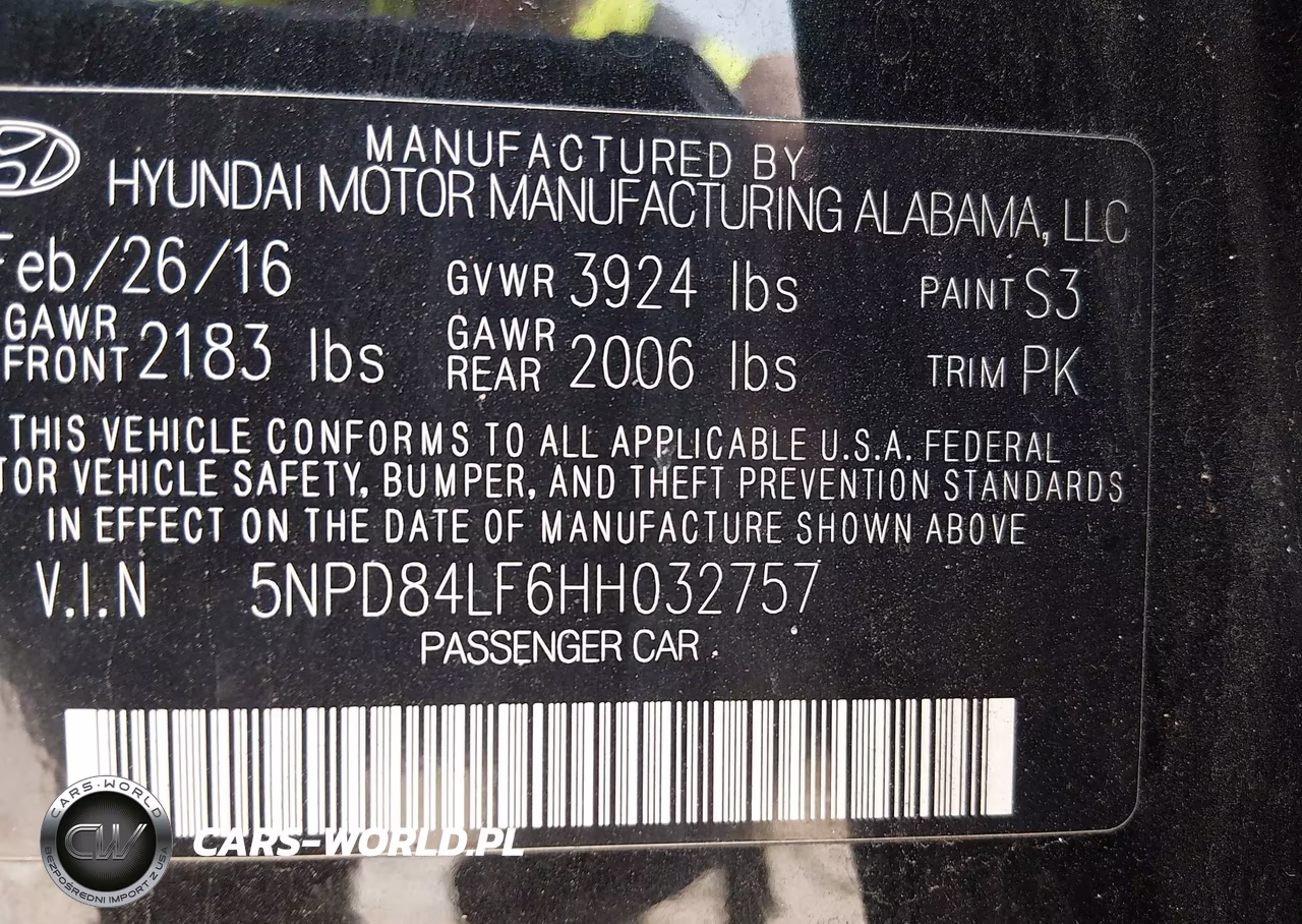 2017 Hyundai Elantra Limited VIN:5NPD84LF6HH032757 - 9