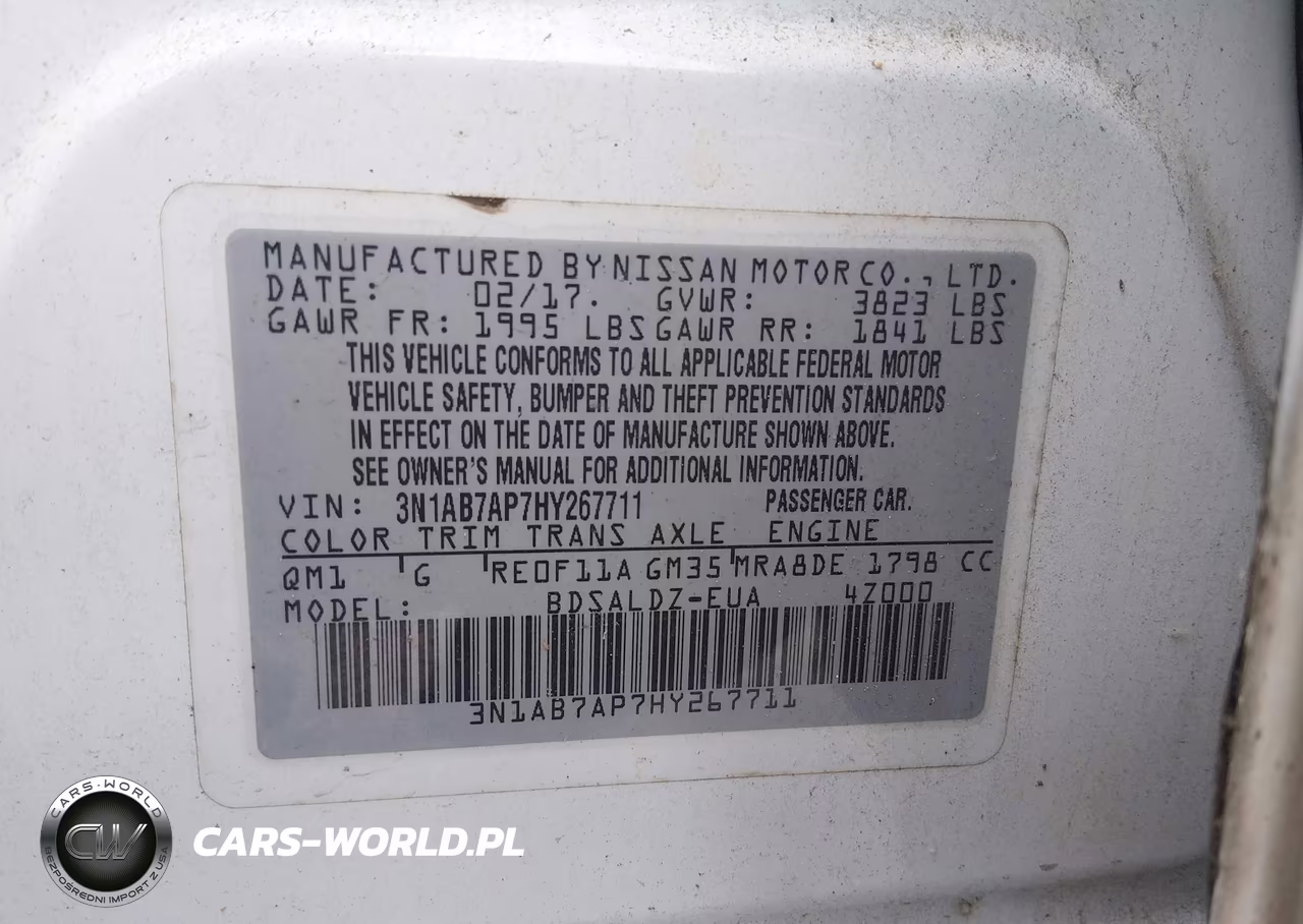 2017 Nissan Sentra Sv VIN:3N1AB7AP7HY267711 - 9