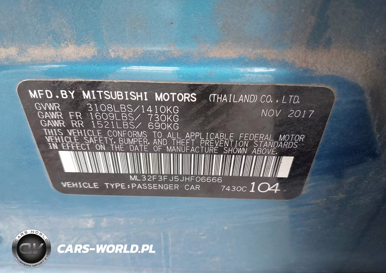 2018 Mitsubishi Mirage G4 Es VIN:ML32F3FJ5JHF06666 - 9