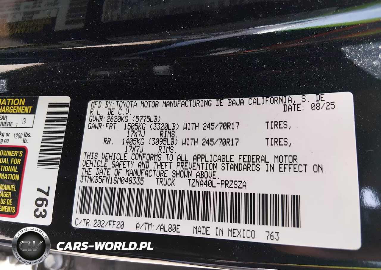 2025 Toyota Tacoma Sr5 VIN:3TMKB5FN1SM048335 - 9