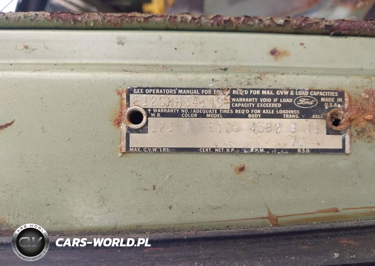 1970 Ford Econoline VIN:E12GHH34149 - 9
