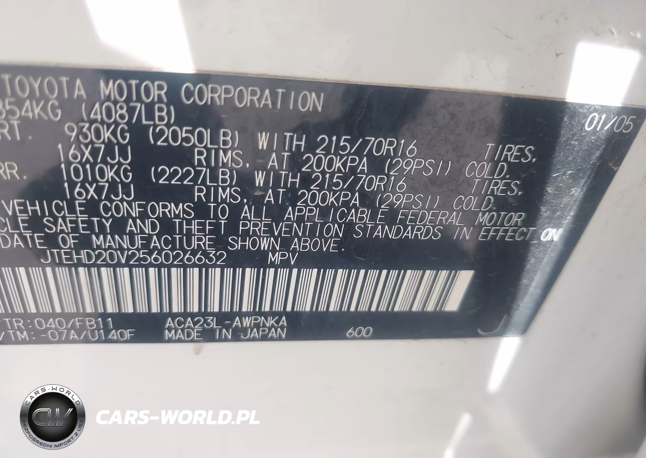 2005 Toyota Rav4 VIN:JTEHD20V256026632 - 9